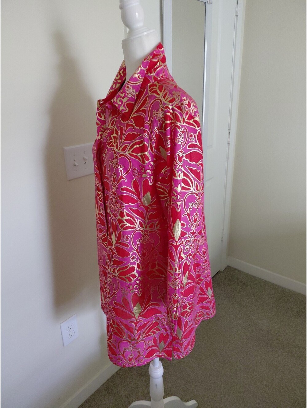Jude Connally Sharon Top Cotton Voile Multicolor Size XL EUC #847 - Picture 7 of 10